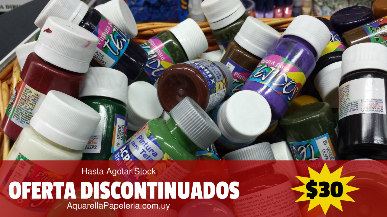 Pinturas para Tela Oferta por Discontinuados