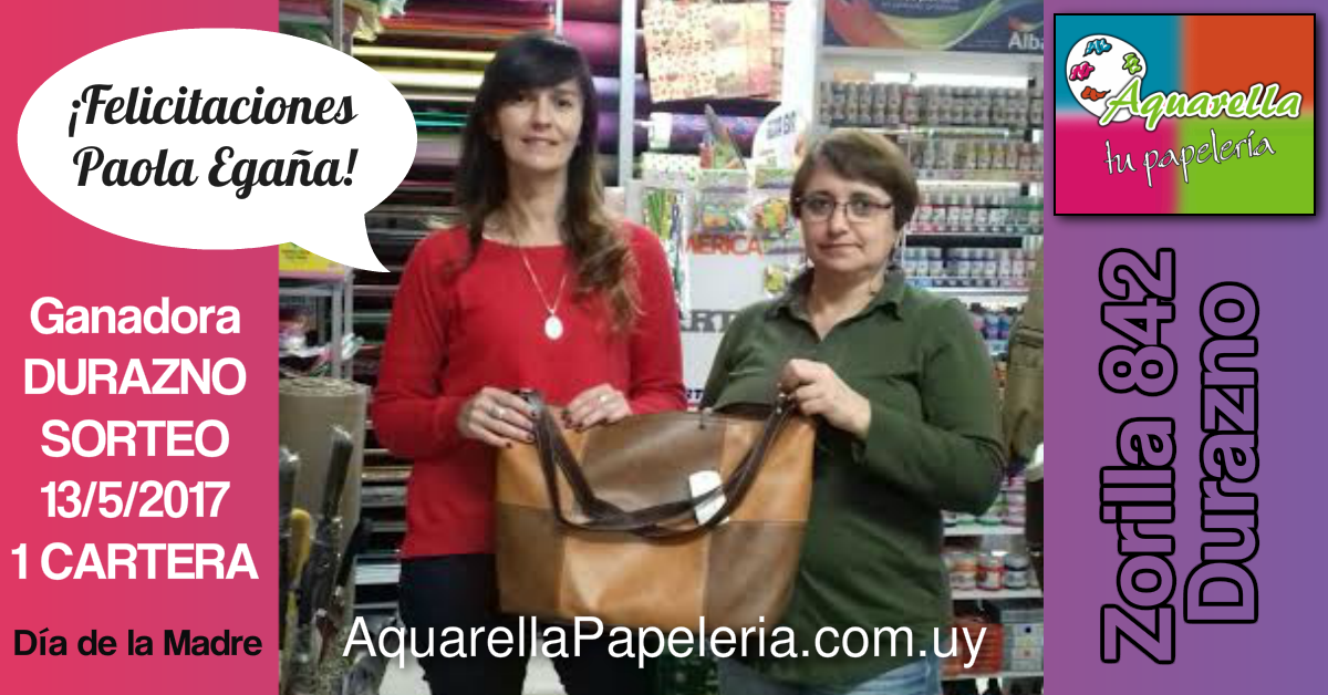 Ganadora del Sorteo Día de la Madre 13/05/2017 | Durazno | Paola Egaña